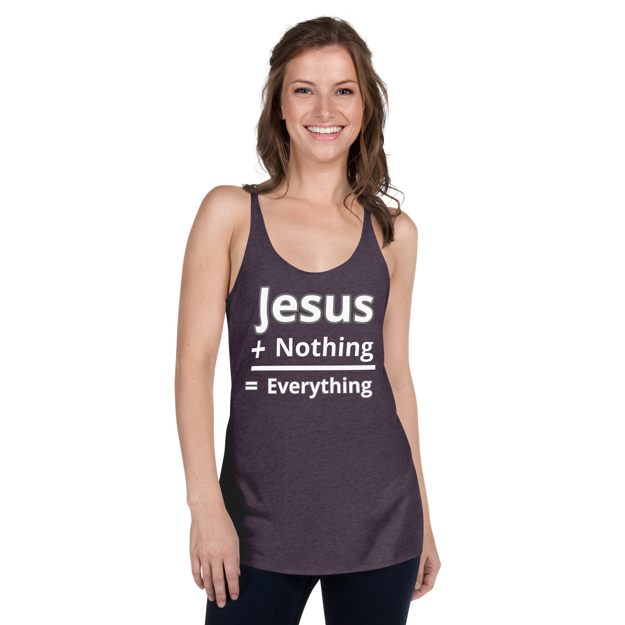 Jesus = Everything Women's Racerback Tank - Image 6
