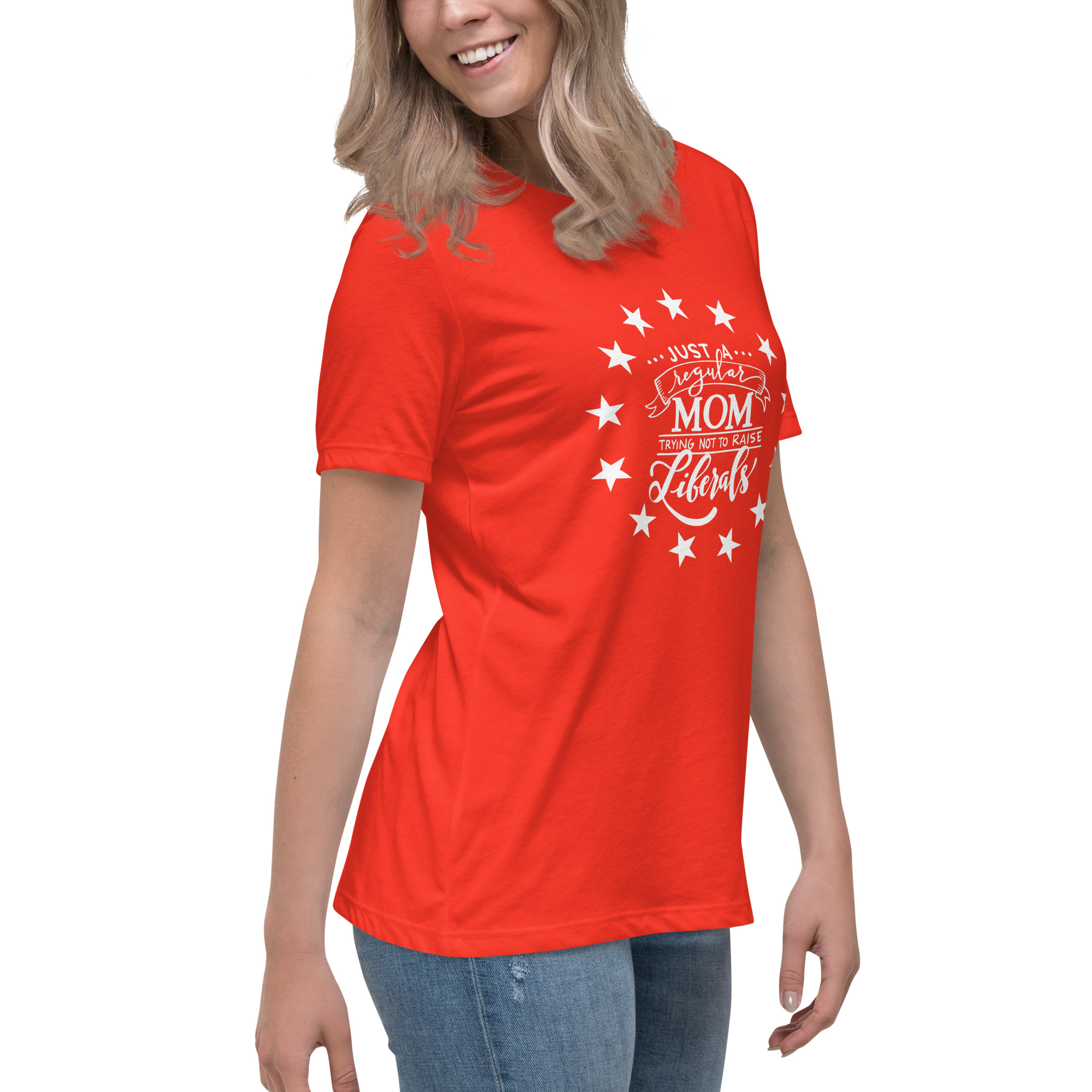 Mom trying not to raise Liberals Women's T-Shirt - Image 12
